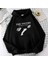 The Smiths Baskılı Siyah Unisex Oversize Kapüşonlu Sweatshirt 2