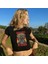 Rock Serisi Guns N' Roses Baskılı Siyah Crop 1