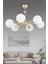 Nisa 6'li Gold Beyaz Glop Camlı Avize 3
