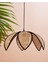 Doğal Hazeran 6 Yapraklı Çiçek Avize Tekli Avize Salon Avize 50 x 25 cm 1