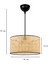 Çok Renkli E x clusive Orijinal Hazeran Rattan Sarkıt 38 cm AYD-3320 1 Hasır 30 x 22 Modern E27 Salon 3