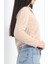 Fermuarlı Crop Peluş Sweat Bej - 9060.1153. 4