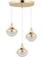Talu 3'lü Gold 3 Renk Ledli Lü x Sarkıt Modern LED Avize 1
