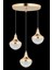 Talu 3'lü Gold 3 Renk Ledli Lü x Sarkıt Modern LED Avize 4