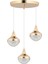 Talu 3'lü Gold 3 Renk Ledli Lü x Sarkıt Modern LED Avize 5