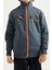 7-15 Yaş Erkek Çocuk Fermuarlı Dik Yaka Sırt Baskılı Şardonlu Sweatshirt 11021 Orman Yeşili 1