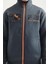7-15 Yaş Erkek Çocuk Fermuarlı Dik Yaka Sırt Baskılı Şardonlu Sweatshirt 11021 Orman Yeşili 3