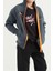 7-15 Yaş Erkek Çocuk Fermuarlı Dik Yaka Sırt Baskılı Şardonlu Sweatshirt 11021 Orman Yeşili 5