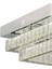 Modina 2 Katlı Krom Ledli 3 Renkli 70 Watt Kristalli Taşlı Modern Tasarım LED Kristal Salon Avize 4