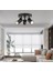 Mylights Modern Üçlü Metal LED Spot Günışığı Ampullü Hareketli Avize 2