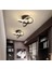 Modern Plafonyer Tavan Salon Mutfak Oturma Odası Avize LED Avize Siyah 2 Adet Set Fiyat 2