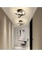 Modern Plafonyer Tavan Salon Mutfak Oturma Odası Avize LED Avize Siyah 2 Adet Set Fiyat 4
