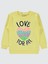 Kız Çocuk Sweatshirt 2-5 Yaş Açık Sarı 1
