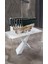 Zamira 75 x 35 cm Slver Kristal Taşlı Lüks Yemek Masası Üstü 6'lı Avize 4