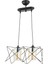 AV-65076-2Y-BSY Siyah Boyalı Modern Avize E27 Metal Cam 40 x 20 cm 1