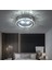 Lu x ury Modern Plafonyer Kristal Taşlı LED Avize Krom Kumandalı 3 Renk Uyku Modlu 3