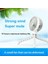 Mini Taşınabilir Asılı Ahtapot Şekli Standı Ayarlanabilir Elde Taşınabilir USB Şarjlı Fan Soğutucu Bebek Arabası Öğrenci, Beyaz (Yurt Dışından) 3