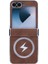 Samsung Galaxy Z Flip6 5g Deri+Pc+Metal Telefon Kılıfı Magsafe ile Uyumlu (Yurt Dışından) 1