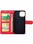 Apple iPhone 14 Için Filp Durumda Pu Deri Manyetik Kapatma Kickstand Kart Tutucu (Yurt Dışından) 5