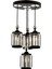 Avonnı AV-60314-4T-BSY Siyah Boyalı Modern Avize E27 Metal Kristal 35 cm 3