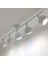 Retro Beyaz 180 Derece Hareketli Modern Spor 5 Li LED Spot Avize Beyaz Ampullü 1