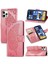Apple iPhone 12 / 12 Pro Kanat Cüzdan Iş Çok Renkli Kelebek (Yurt Dışından) 1