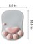 Yumuşak Silikon Bilek Desteği Destek Yastığı ile Sevimli 3D Mouse Pad - Kaymaz Premium Ergonomik Konfor Mouse Mat (Gri) (Yurt Dışından) 3