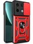Xiaomi Redmi Için Note 13 Pro 5g Case Kickstand Slayt Lens Pencere Telefon Kapak-Kırmızı (Yurt Dışından) 1