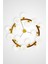 Avize Bubble Ring 15 Opal Camlı Bal Renk Kaplamalı Sarkıt 3
