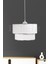 1 Sakız Modern Tekli Sarkıt Avize Beyaz ES-SK03 Beyaz Plastik 71-80 cm E27 Modern 30 x 46 Salon / O 2