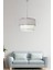 1 Sakız Modern Tekli Sarkıt Avize Beyaz ES-SK03 Beyaz Plastik 71-80 cm E27 Modern 30 x 46 Salon / O 5
