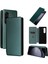 Samsung Galaxy Z Için Flip Case Kart Tutucu Kickstand Fiber ile 6 5g Kat (Yurt Dışından) 1