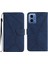 Motorola Moto G04/G24 Dikiş Kabartmalı Yumuşak Pu Deri Deri Kılıf (Yurt Dışından) 1