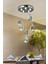 A Lu x ury Modern Kristalize Cam Sarkıt Altılı Power LED Avize Krom Gün Işığı Ledli Avize 2