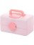 Lastik Bant Saklama Pembe Çocuk Saç Aksesuarları Saklama Kutusu Çok Katmanlı Saç Aksesuarları Saklama Kutusu (Orta), (Yurt Dışından) 1