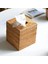 2x Kare Rattan Doku Kutusu Kapağı, El Dokuma Hasır Doku Tutucu, 5,7 x 5,7 x 5,7 Inç, Ahşap Rengi (Yurt Dışından) 3