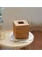 2x Kare Rattan Doku Kutusu Kapağı, El Dokuma Hasır Doku Tutucu, 5,7 x 5,7 x 5,7 Inç, Ahşap Rengi (Yurt Dışından) 5