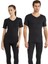 1263 UNİSEX SİYAH V YAKA KISA KOL THERMAL 1