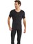 1263 UNİSEX SİYAH V YAKA KISA KOL THERMAL 2