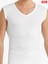 9243 UNİSEX BEYAZ V YAKA SIFIR KOL THERMAL 4
