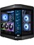 North Evo Vision LCD Ekran 7x ARGB Fan Type C ATX Mid Tower Panoramik Temperli Cam Gaming Kasa Siyah 1