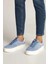 Tommy Jeans Kadın Mavi Greenwich Süet Sneaker 1