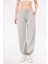 Harajuku Zip Detail Gray Tracksuit Oversize Eşofman Altı 2