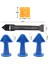 Mavi-Set-02 Tarzı 5in1 Cam Yapıştırıcı Fuga Bitirici Derz Kiti Araçları Silikon Sökücü Sızdırmazlık Pürüzsüz Kazıyıcı Zemin Küf Temizleme El Aletleri Seti (Yurt Dışından) 1