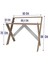 Home Enda x Ayaklı Raflı Ders Çalışma Masası 50X90 cm Antrasit - Çam 5