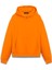 Turuncu Unisex Oversize Fit Pamuklu Kapüşonlu Sweatshirt 2