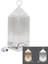 Piramit Kristal 3 Renk LED Dokunmatik USB Şarjlı Masa Lambası (4767) - EMY3818-9823 1