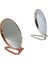 Oval Gold - Gümüş Pls.çerçeve Makyaj Aynası Çift Yönlü (4767) - EMY1128-8057 1