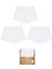 Basic Erkek Çocuk Beyaz Iç Çamaşır Boxer Set 3lü 1