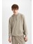 Regular Fit Kapüşonlu Yıkamalı Soluk Efektli Kanguru Cepli Sweatshirt B1118AX23AU 4